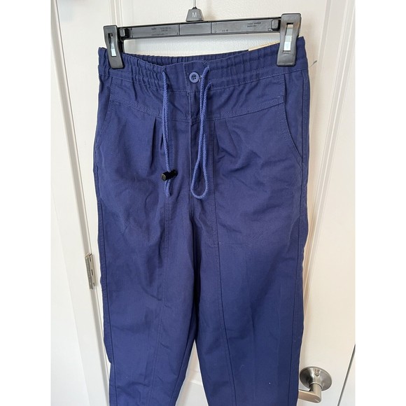 Gitano Vintage Polyester Pants High Waist Pleated Draw String Elastic 26 Waist - Picture 2 of 14